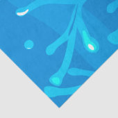 Aquatischer Niedlicher Kraken Seidenpapier (Detail)