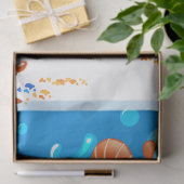 Aquatischer Niedlicher Kraken Seidenpapier (Geschenk)