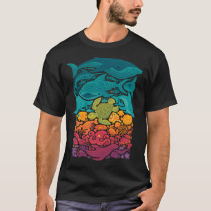 Aquatisches Spektrum : Hellblau T-Shirt
