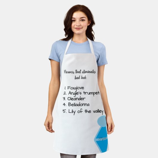 Aquatofana-Blume Schürze (Getragen)