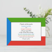 Äquatoriale Guinea Flag, Äquatorialguineische Hoch Einladung (Stehend Vorderseite)