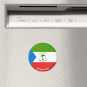 Äquatoriale Guinea Flag Charming Patriotic Magnet (In Situ (Geschirrspüler))