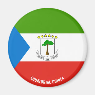 Äquatoriale Guinea Flag Charming Patriotic Magnet