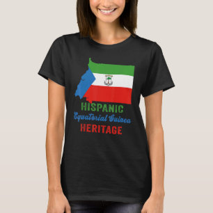 Äquatoriale Guinea Flag Hispanic Heritage Monat fü T-Shirt