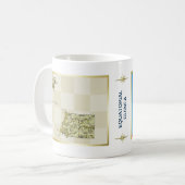 Äquatoriale Guinea Flag + Kartenübersicht Tasse (Vorderseite Links)