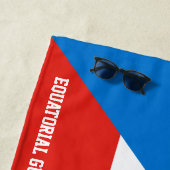 Äquatoriale Guinea Flag Splendid Patriotic Strandtuch (Beispiel)