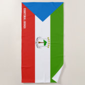 Äquatoriale Guinea Flag Splendid Patriotic Strandtuch (Vorderseite)