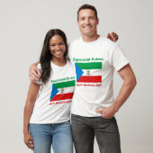 Äquatoriale Guinea-Flagge + Karte + Text-T - Shirt (Unisex)