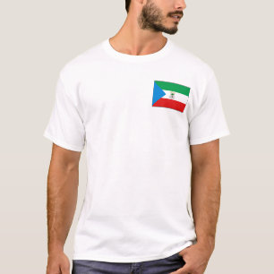 Äquatoriale Guinea-Flagge und Karten-T - Shirt