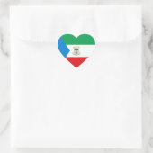 Äquatoriale Guinea Herz-Aufkleber (Tasche)