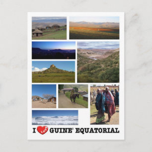 Äquatoriale Guinea - I Liebe - Postkarte