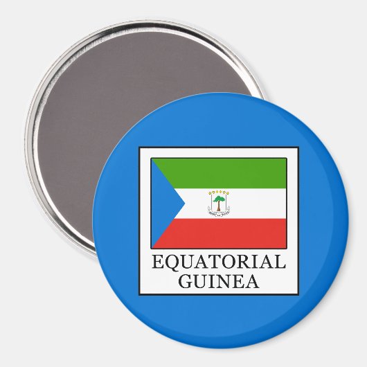 Äquatoriale Guinea Magnet (Vorderseite/Rückseite)