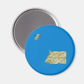 Äquatoriale Guinea Map Magnet (Vorderseite/Rückseite)