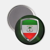 Äquatoriale Guinea Mettalic Emblem Magnet (Vorderseite/Rückseite)