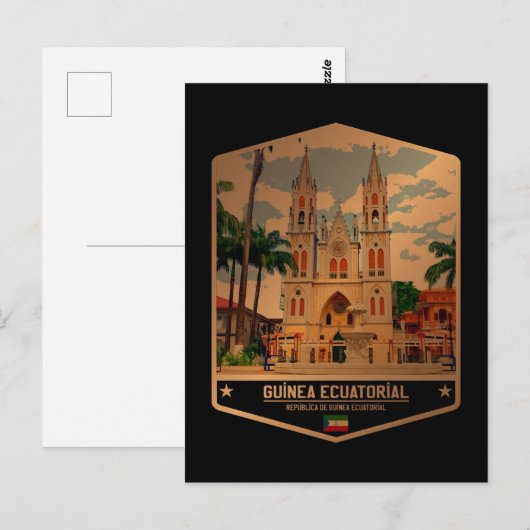 Äquatoriale Guinea Postkarte (Vorne/Hinten)