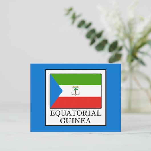 Äquatoriale Guinea Postkarte (Stehend Vorderseite)