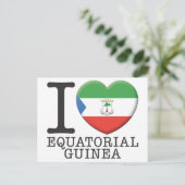 Äquatoriale Guinea Postkarte (Stehend Vorderseite)