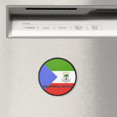 Äquatoriale Guinea Roundel-Qualitätsflagge Magnet (In Situ (Geschirrspüler))