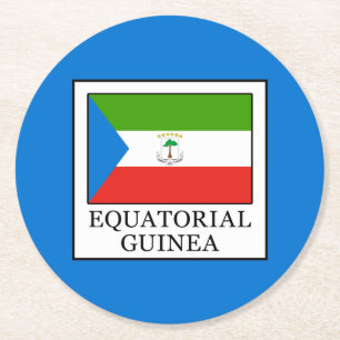 Äquatoriale Guinea Runder Pappuntersetzer