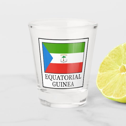 Äquatoriale Guinea Schnapsglas (Vorderseite)