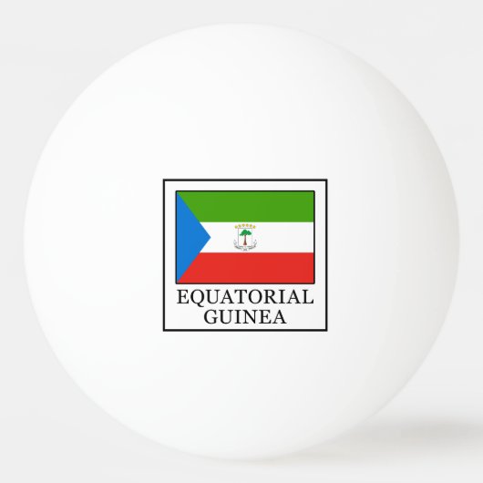 Äquatoriale Guinea Tischtennisball (Vorderseite)