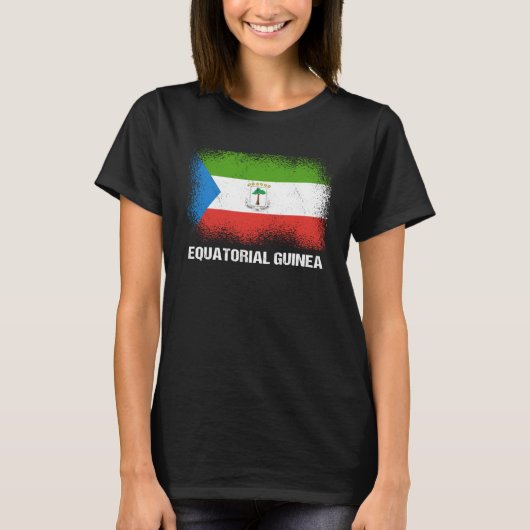 Äquatoriale guineische Flagge Äquatoriale Guinea T-Shirt (Vorderseite)