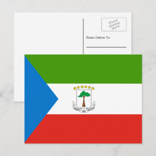 Äquatoriale guineische Flagge, Flagge äquatorialer Postkarte