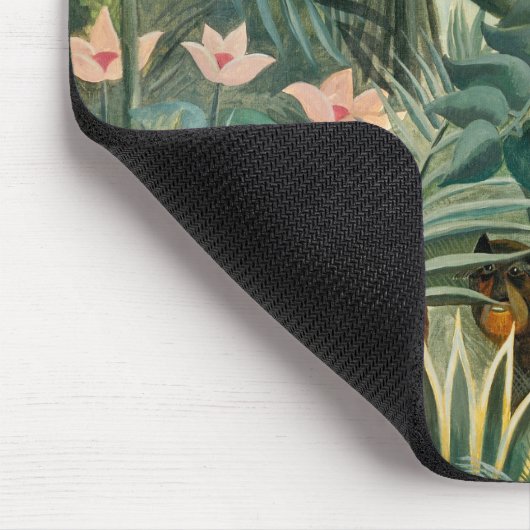 Äquatoriale Jungle, 1909 (Öl auf Leinwand) Mousepad (Ecke)