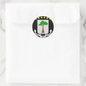 Äquatorialememblem der Guinea Runder Aufkleber (Tasche)