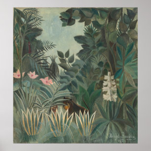 Äquatorialer Dschungel - Henri Rousseau Kunstkunst Poster