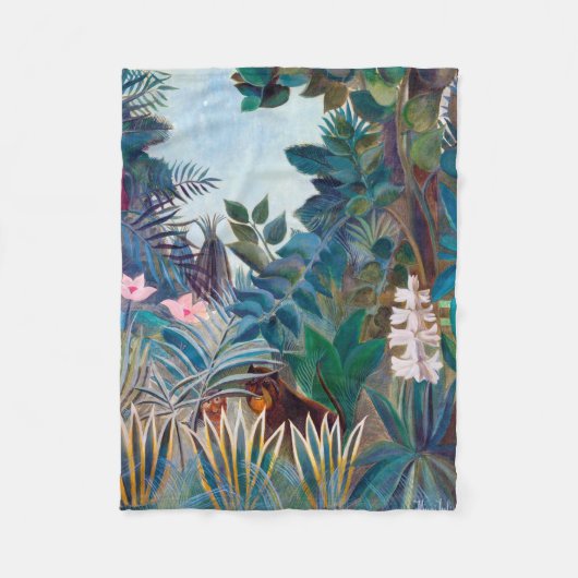 Äquatorialer Dschungel, Rousseau Fleecedecke (Vorderseite)