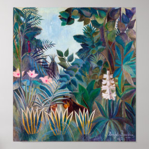 Äquatorialer Dschungel, Rousseau Poster