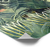 Äquatorialer Dschungel von Henri Rousseau Poster (Ecke)