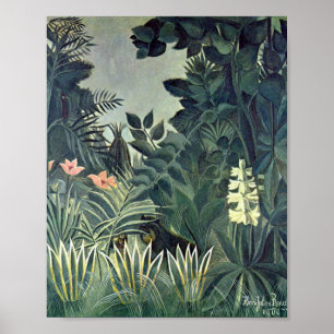 Äquatorialer Dschungel von Henri Rousseau Poster