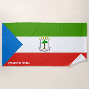 Äquatorialguinea-Flagge Splendid Patriotic Strandtuch
