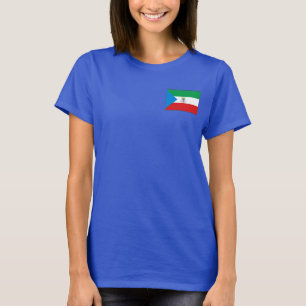 Äquatorialguinea-Flagge und Karte dk T-Shirt