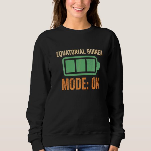 Äquatorialguinea Modus Akkubetrieb Sweatshirt (Vorderseite)