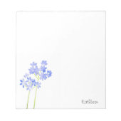 Aqucolor Agapanthus Notizblock (Vorderseite)