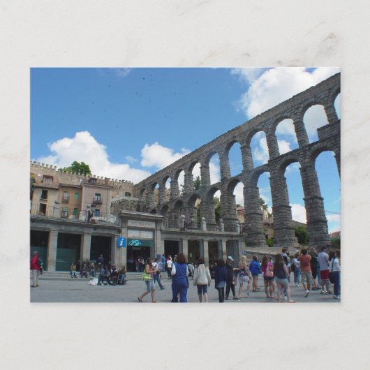 Aqueduct, Segovia, Spanien Postkarte (Vorderseite)