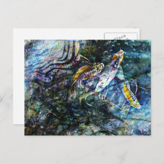 Aqueos Postkarte (Vorne/Hinten)