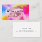 Aqueup Watercolor Vibranp | Beauty Eye Lashes Visitenkarte (Vorne/Hinten)