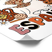 Aqui Espantan! Dia De Muertos Spanish Mexican Hall Poster (Ecke)