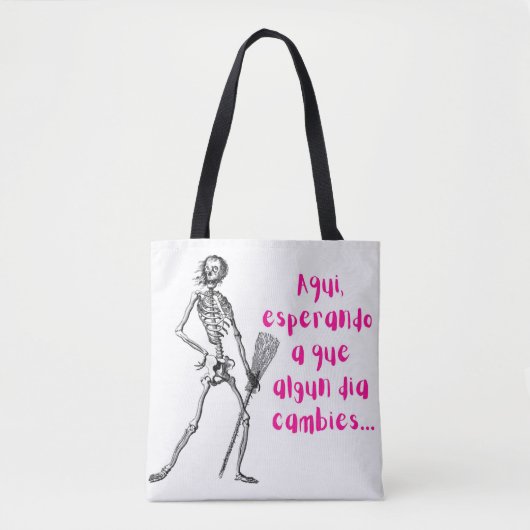 Aqui esperando que cambies meme tasche (Vorderseite)