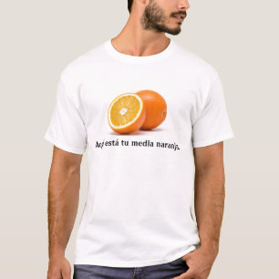 Aquí está tu-Medien naranja. T-Shirt