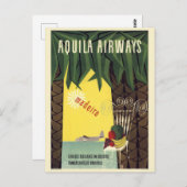 Aquila Airways Madeira Postkarte (Vorne/Hinten)