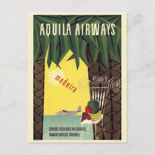 Aquila Airways Madeira Postkarte (Vorderseite)