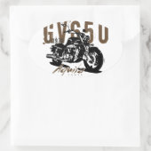 Aquila Der Adler Ovaler Aufkleber (Tasche)