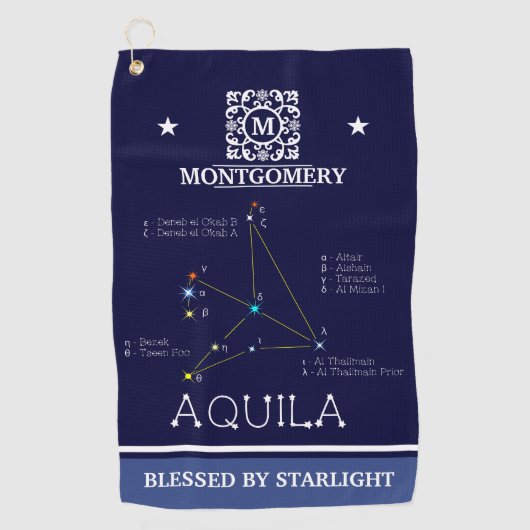 Aquila Golfhandtuch (Vorderseite)