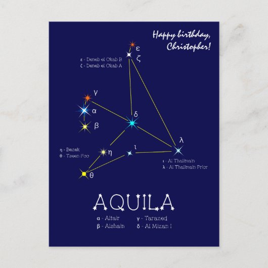 Aquila Postkarte (Vorderseite)