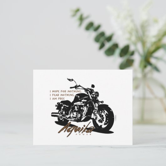 Aquila Postkarte (Stehend Vorderseite)